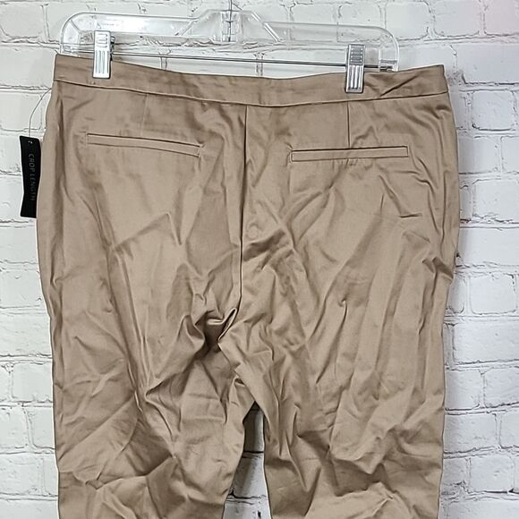 NWT Worthington Khaki Capri Pants Modern Fit Cropped Length Chino Trousers Women - Picture 5 of 7